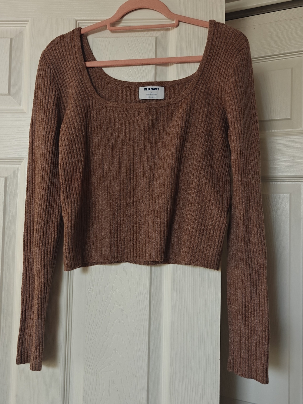 Old Navy Women's Cropped Square-necked Ribbed Sweater (multiple colors)